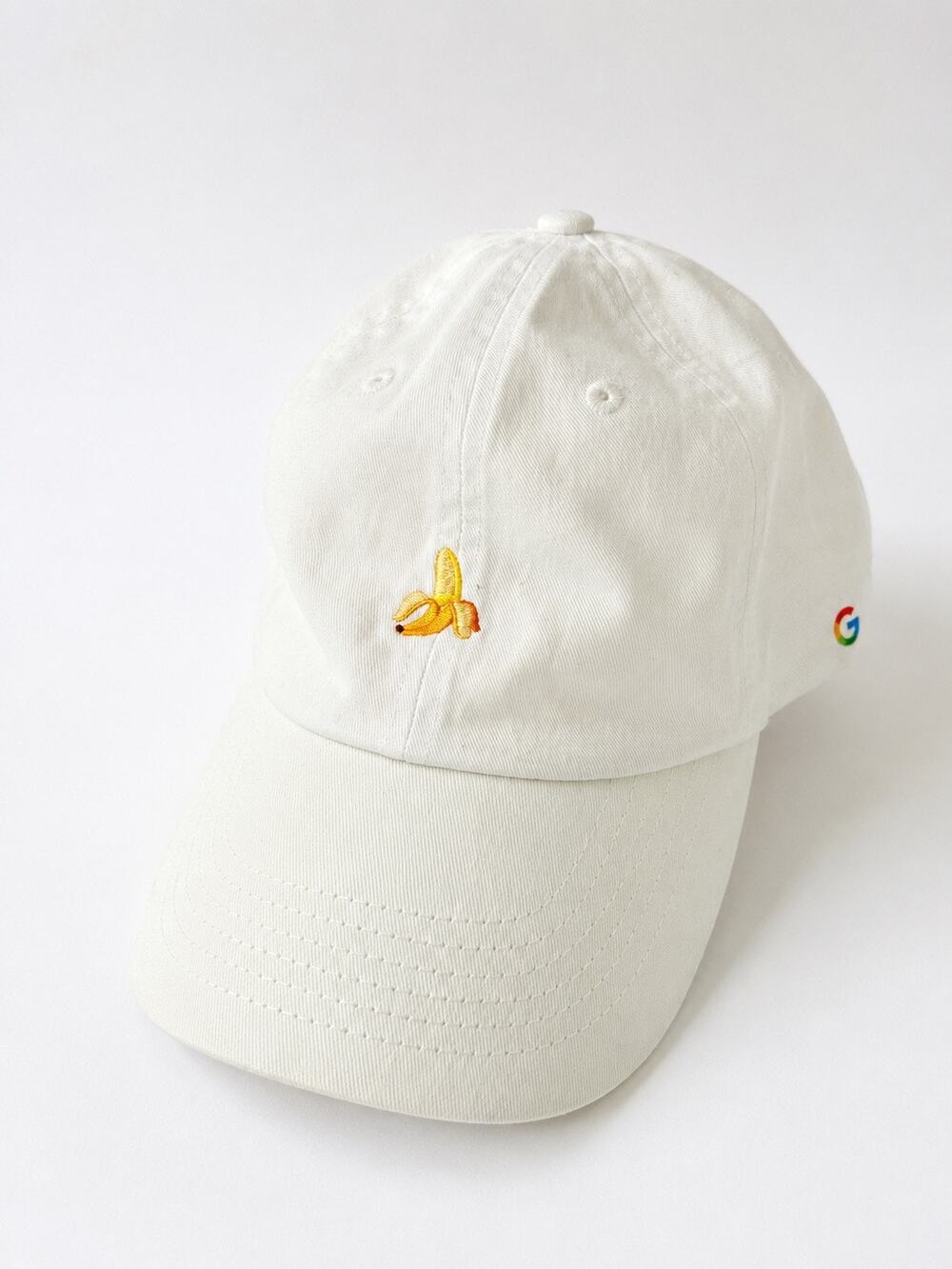 Google Nano Banana Embroidered White Dad Hat Adjustable Cotton Baseball Cap OS